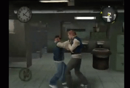 Bully Fight Video Game GIF