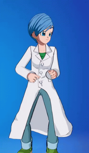 Bulma Dancing Fornite Skin GIF