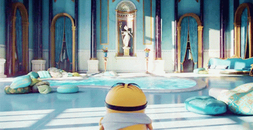 Bum Back Minion GIF