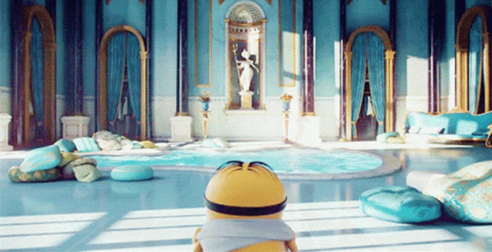 Bum Back Minion GIF