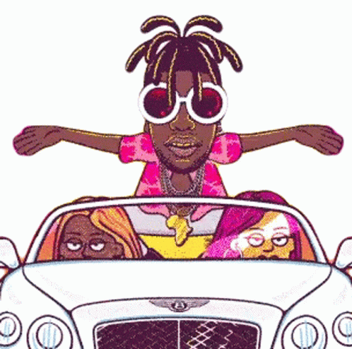 Buma On Bentley Animation GIF