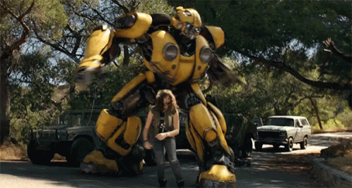 Bumblebee Protecting The Girl GIF