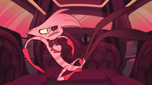 Bummed Hazbin Hotel Angel Dust GIF
