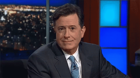 Bummed Stephen Colbert Breaking Down GIF