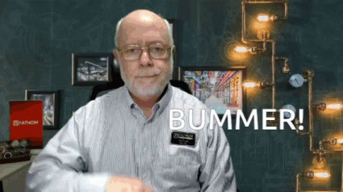 Bummer Old Man Reaction GIF