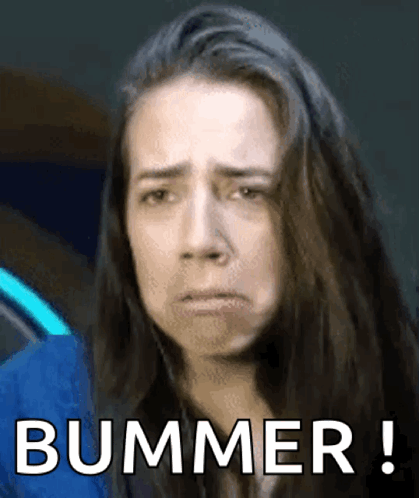 Bummer Woman Sad GIF