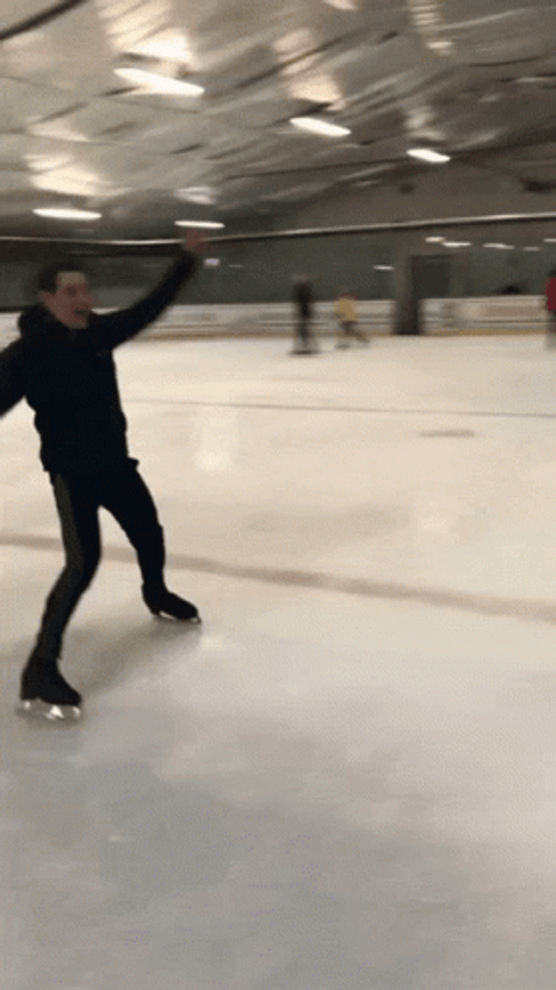 Bumping Outside The Rink Ice Skating  GIF