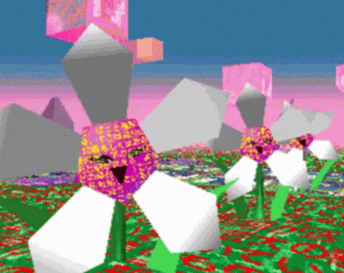 Bunch of Flowers on Pink Background