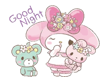 Bunny and Teddy Bear Good Night