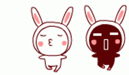 Bunny Dancing Duo Performance GIF