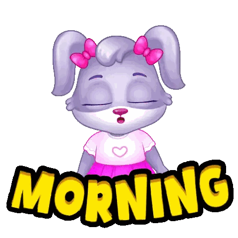 Bunny Girl Saying Morning