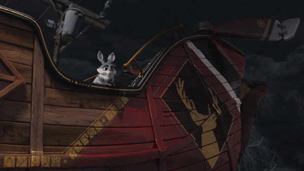 Bunny Hopping Out Of Sleigh Rise Of Guardians GIF