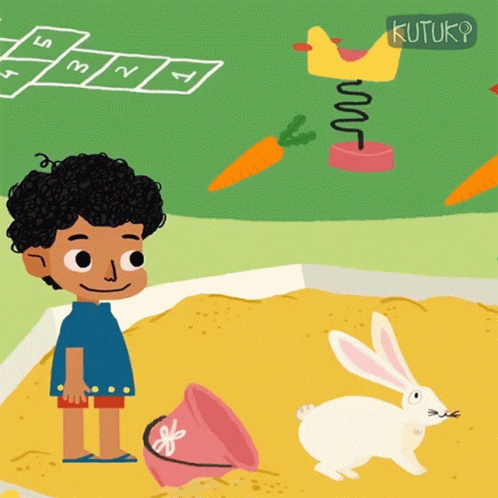 Bunny Hopping With Kutuki Kutu GIF