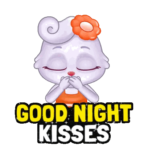 Bunny Saying Good Night Kisses