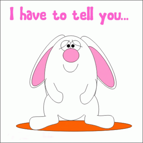 Bunny Saying I Miss You