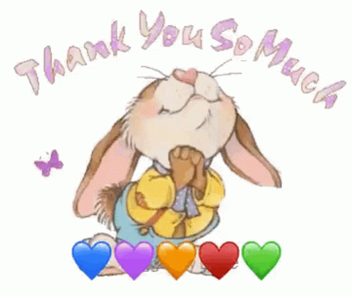 Bunny Saying Thank You So Much