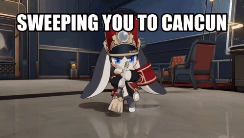 Bunny Sweeping You To Cancun GIF