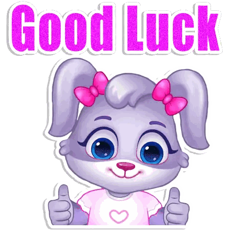 Bunny Thumbs Up Good Luck