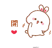 Bunny With Chinese Writing