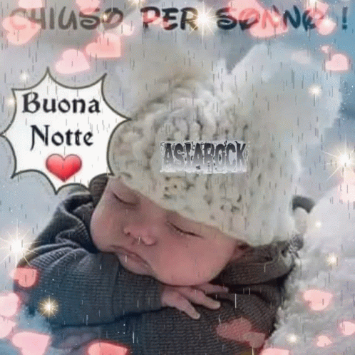Buonanotte Sleeping Baby GIF