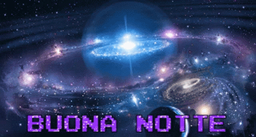 Buonanotte Starry Galaxy GIF