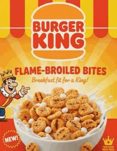 Burger King Flame Broiled Bites Cereal