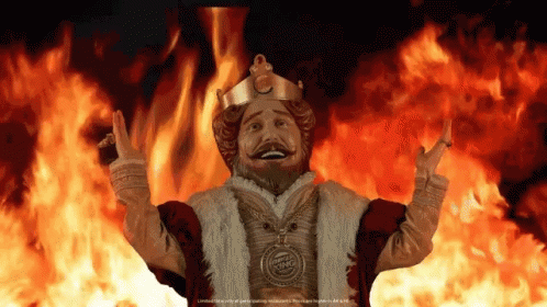 Burger King On Fire GIF