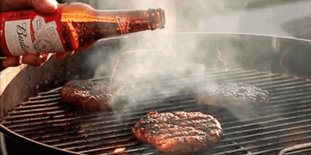 Burger Patty Bbq Budweiser Flavor GIF
