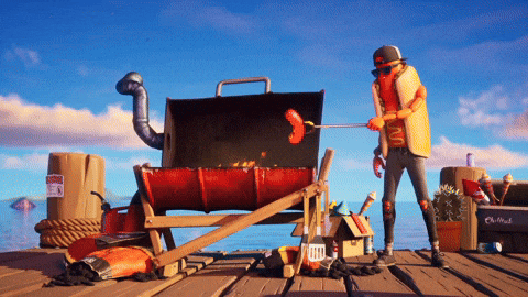 Burn Skating Fortnite Meme GIF