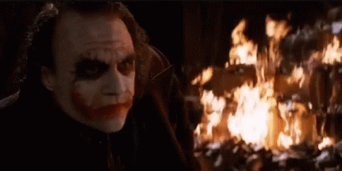 Burning Background The Dark Knight Joker GIF