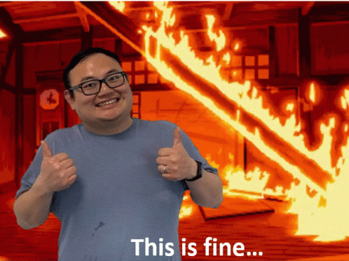 Burning Building This Is Fine GIF