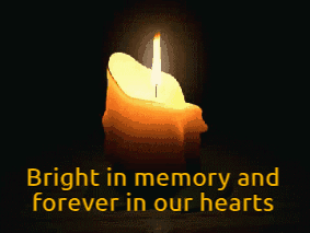 Burning Candle Bright in Memory