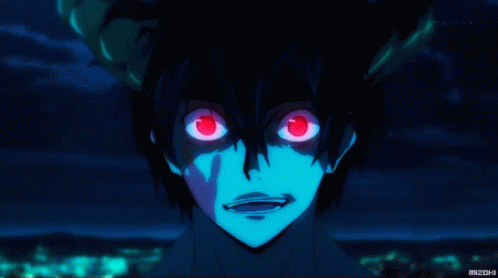 Burning Eyes Demon Anime GIF
