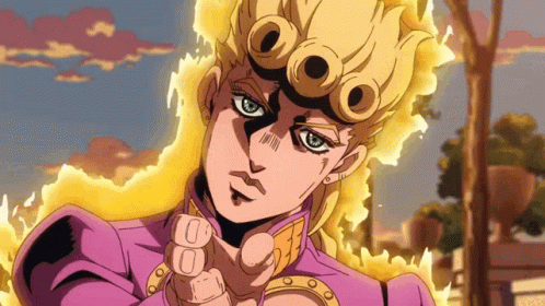 Burning Giorno Giovanna GIF