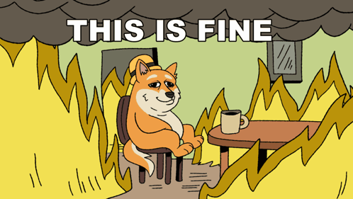 Burning House Doge Meme GIF