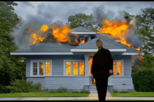 Burning House Tobey Maguire Dance GIF
