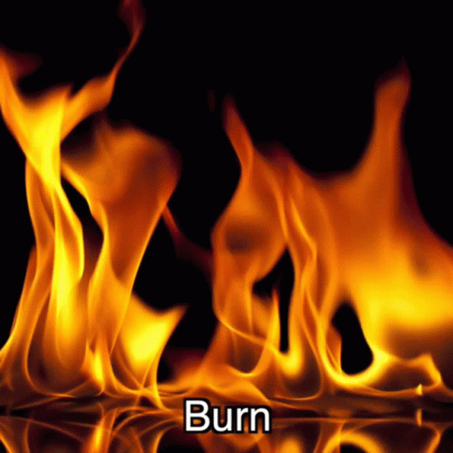 Burning With Wide Flame GIF