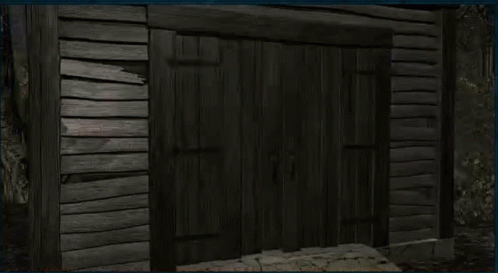 Burning Wooden Building