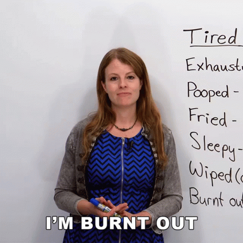 Burnout Teacher I'm Burnt Out GIF