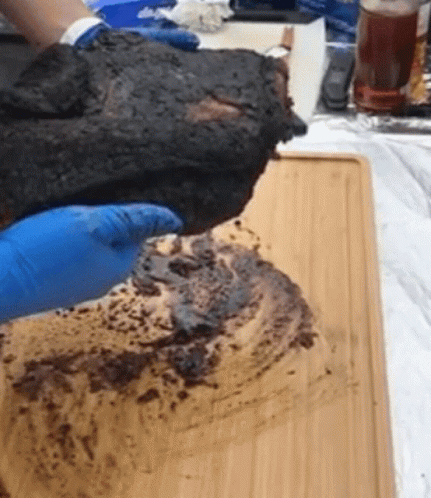 Burnt Juicy Brisket GIF