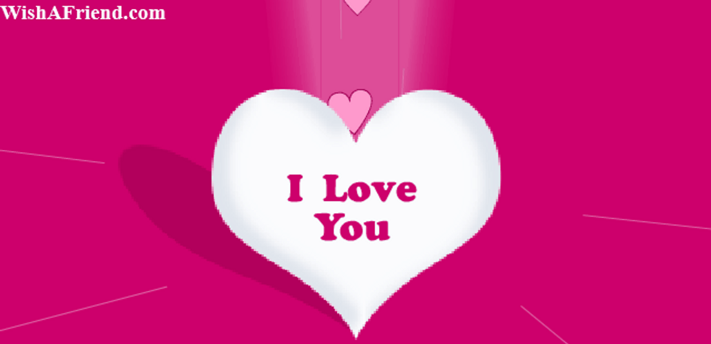 Bursting Heart My Love Pink Background GIF