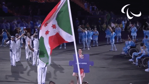 Burundi Flag Paralympic Games Athletics GIF