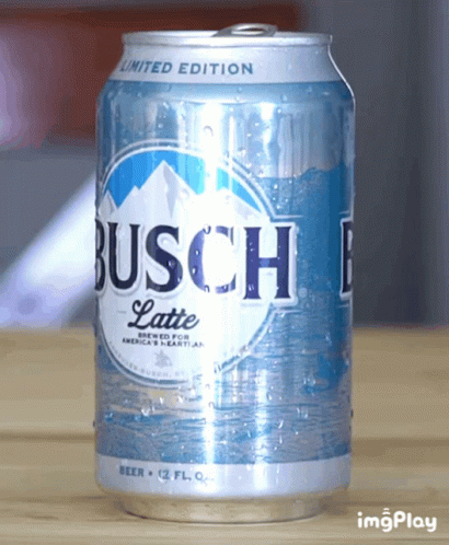 Busch Latte Beer Can