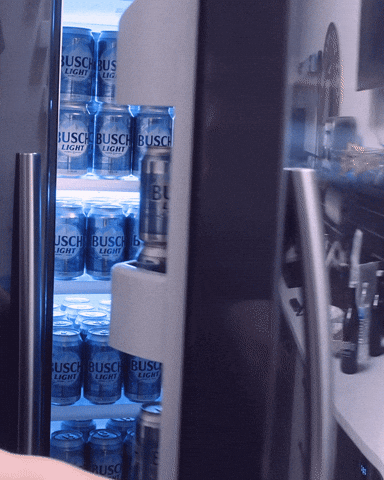 Busch Light Beer Fridge GIF