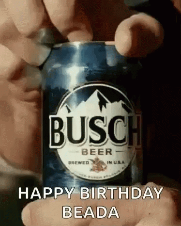 Busch Light Happy Birthday Beada GIF