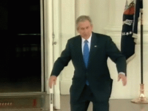 Bush Shoe Dance Pose GIF