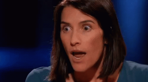 Businesswoman Shocked At Shark Tank Comments GIF