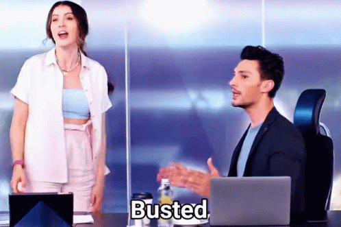 Unexpected Surprise Man Busted GIF