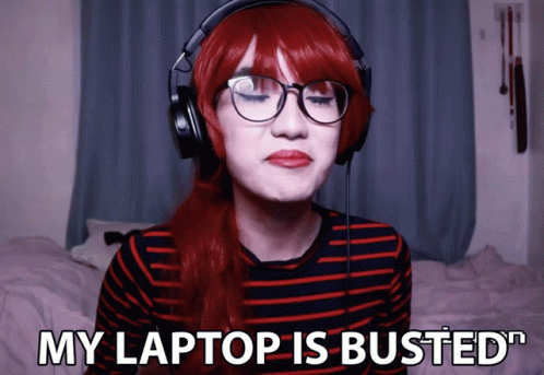 Red Hair Woman My Laptop Is Busted GIF