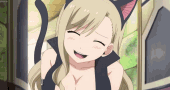Busty Anime Cat Girl Edens Zero Wink GIF